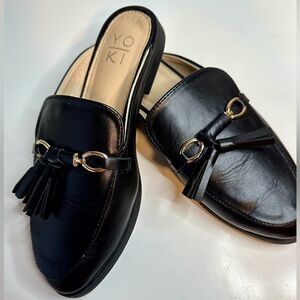 Black Yoki Jacey-04 Women's Mules